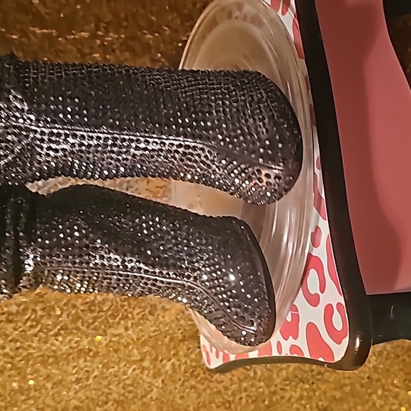 G INC International Concepts Women Gerii2 Knee Boots silver/black Size 5.5M - Picture 3 of 12